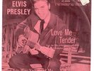 ELVIS PRESLEY 45 RPM - 1956 LOVE ME TENDER Rare Pink Paper Sleeve