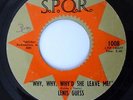 SUPER RARE FUNK Lenis Guess (SPQR 1008) Old Mill Road/Why Why Why'd She leave me