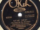 Okeh 41530 LOUIS ARMSTRONG & His Orch STAR DUST ( A1 pressing of take 1) 1931