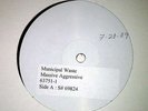 MUNICIPAL WASTE Test Pressing LP NM Massive Aggressive Toxic Holocaust