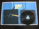 PINK FLOYD Dark Side Of The Moon orig LP vinyl solid blue w/ postcard & poster