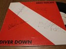 VAN HALEN Diver Down LP SIGNED BY ALL FOUR David Lee Roth Eddie Van Halen + 2