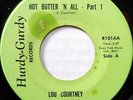 LOU COURTNEY 45 Hot Butter 'n All HURDY-GURDY Funk RARE 1977 Excellent #H438