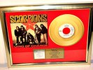 Scorpions, Wind Of Change, mit Cover, Single Golden Record, goldene Schallplatte