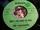 FARAGHERS Rare Surf Pop 45 on Kelly #2 She’s The Kind Of Girl b/w Blue Eyes VG++