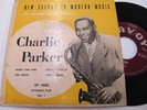 CHARLIE PARKER New Sounds In Modern Music Vol. 1 SAVOY XP-8000 E.P Jazz Be-Bop
