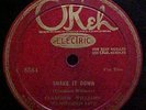 Clarence Williams Washboard Five- Shake It Down 78 rpm Jazz Record Okeh 8584 VV+