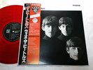 WITH THE BEATLES JAPAN UK CUTTING LIMITED MONO RED COLOR VINYL w/WIDE OBI