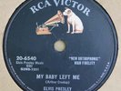 two RcaVictor records - Elvis Presley- 1950s rock & roll 78rpm - Hound Dog