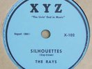 XYZ 102 - The Rays - Daddy Cool, Silhouettes - 1950s rock & roll doo wop 78rpm