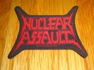 NUCLEAR ASSAULT classic red logo vintage patch 1991 RARE  DARK ANGEL,SLAYER