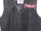 MANOWAR  -- LEDERWESTE MIT PATCH UND AUTOGRAMME   RAR 