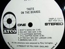 PROMO 1970 TASTE   ON THE BOARDS   HARD BLUES PSYCH  GALLAGHER SPLITTER GUITAR