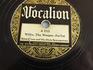 KING OLIVER and His DIXIE SYNCOPATORS Vocalion1112 Willie, Weeper Black Snake Bl