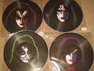 Set of 4 Kiss Solo Album Picture Disc Gene Simmons Ace Frehley  Peter Criss Paul