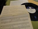 ACETATE of rejected ELVIS PRESLEY movie song by GIANT BAUM & KAYE + SHEET MUSIC