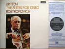 DECCA SXL 6393 NB: BRITTEN CELLOSUITES 1+2 - ROSTROPOVICH: NM