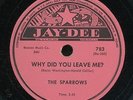 pc78-R&B Vocal Group-Jay-Dee 783-The Sparrows