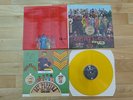Beatles Sgt Pepper yellow vinyl EX/EX gatefold rare LP