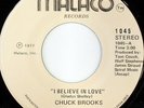 rare Modern Soul 45 CHUCK BROOKS on MALACO Listen