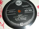 ELVIS PRESLEY:PARTY / GOT A LOT O LIVIN TO DO : RCA. 1020: UK 78rpm RECORD: EX