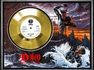 RONNIE JAMES DIO - HOLY DIVER - FRAMED 'SILVER' or 'GOLD' 45rpm  RECORD