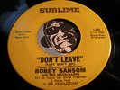 BOBBY SANSOM & The Maus-Marks Sweet Northern Soul 45 on Sublime #003 VG+