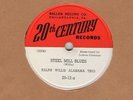 78 rpm Ralph Willis 20th Century 20-12 in E+ (Brownie McGhee?)
