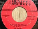 THE VOLUMES Detroit northern soul 45 That Same Old Feeling/Trouble   Impact