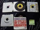 #2039L3 vintage 45's- warwick, herman hermits, moody blues, 