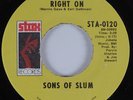 Funk 45 SONS OF SLUM Right On STAX HEAR NM