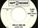 GOOGIE RENE   KAPP LABLE LOOK AT YOUR GIRL R&B ROCKER TITTYSHAKER SOUL PROMO 45