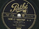 Carmen Guilbert plays Gabriel Faure Nocturne N. 3 / Variations op. 73   78 rpm