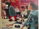 FOUR ACES Shufflin' Along LP Decca DL 8567 Record pink promo label textured cvr