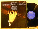 SUPRAPHON 1 11 1101 NOVOTNY BACH sonatas partitas for solo violin 3LP VG++ TO NM