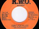 UNIQUE BLEND I Can't Stop My Leg RARE BOOGIE MODERN SOUL KWO 45