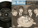 THE BEATLES I WANT TO HOLD YOUR HAND EP DANISH SWEDISH 45+PS 1964 CAKE SLEEVE