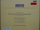 FOURNIER Bach Cello Suites 3 & 4 DGG Archive 73187 Red Stereo LP MINT-