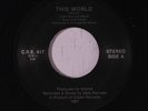 rare Modern Soul 45 SHELVE this world CROSS Listen