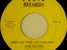 RARE Northern Soul GENE WILLIAMS Don't Let Your Love Fade Away FORTE 45-1111