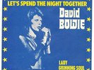 David Bowie - LET'S SPEND THE NIGHT TOGETHER - Swedish picture sleeve single