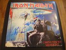Iron Maiden -  Two Minutes to Midnight LP sleeve  signed by the band