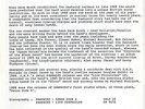 Hawkwind - Rare Press Info Sheet 1988 - Xenon Code X - Psychedelic Space Rock