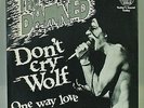 THE DAMNED. DON'T CRY WOLF. RARE ORIGINAL DUTCH 7