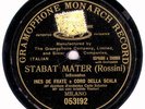 BLACK ITALIAN G&T: INEZ DE FRATE, MANSUEETO SING ROSSINI 'STABAT MATER' (1908)