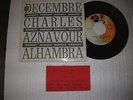 AZNAVOUR CHARLES/ALHAMBRA 12 DECEMBRE 1960/BARCLAY 7 BLY 5536+TICKET  CONCERT/