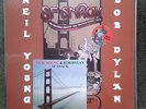 NEIL YOUNG & BOB DYLAN  BENEFIT CONCERT SAN FRANCISCO 75 LIMITED RED WAX  LP+CD
