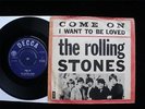 THE ROLLING STONES Come On 45/PS 1st Danish UK Export Decca F.11675 1963 EX+