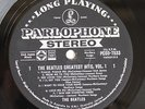 The Beatles GREATEST HITS VOLUME 1 // SILVER & BLACK PARLOHONE BANNER LABEL