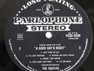 The Beatles A HARD DAYS NIGHT // SILVER & BLACK PARLOHONE BANNER LABEL